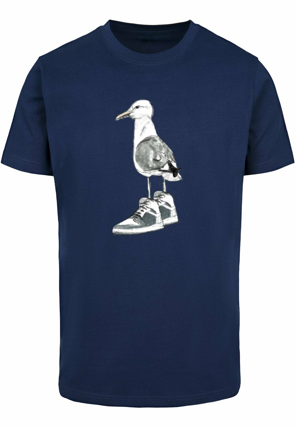 

Принт на футболке SEAGULL SNEAKERS TEE Mister Tee, темно-синий