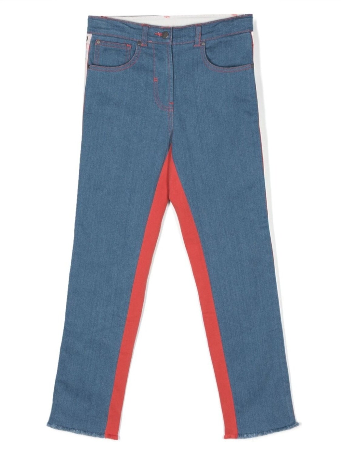 

Stella McCartney Kids прямые джинсы в стиле колор-блок, синий