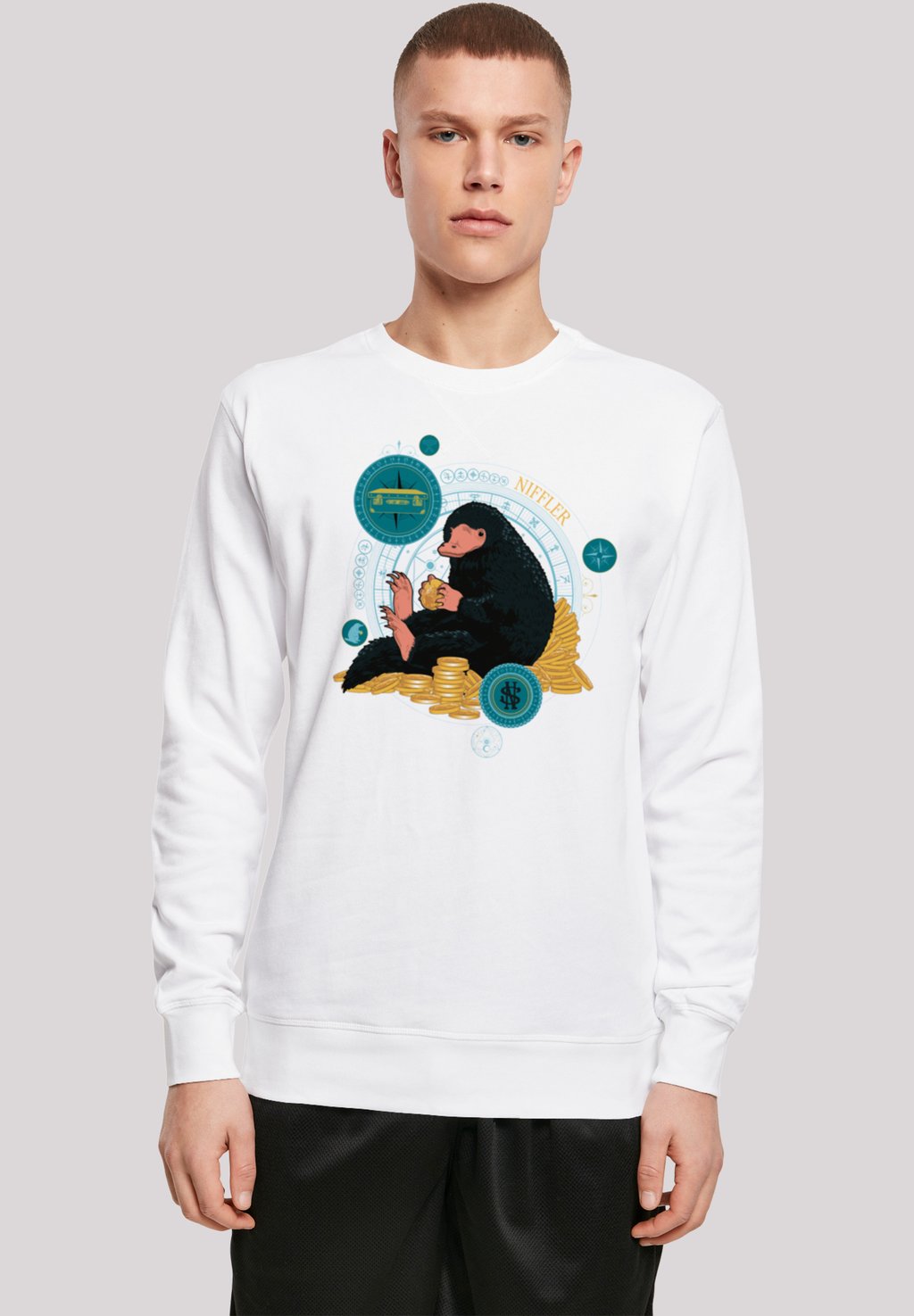

Толстовка PHANTASTISCHE TIERWESEN SITTING NIFFLER F4NT4STIC, белый