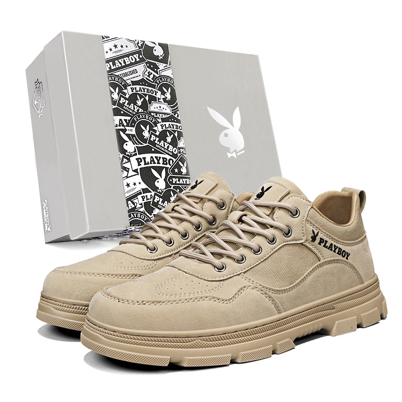 

Playboy Короткие мартинсы мужские с подкладкой из флиса цвета хаки, цвет Khaki[Fleece-Lined]
