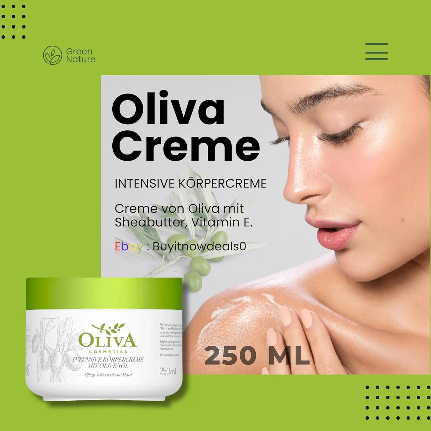 Набор кремов для тела и рук Oliva Care с оливковым маслом и маслом ши Generisch — фото 2