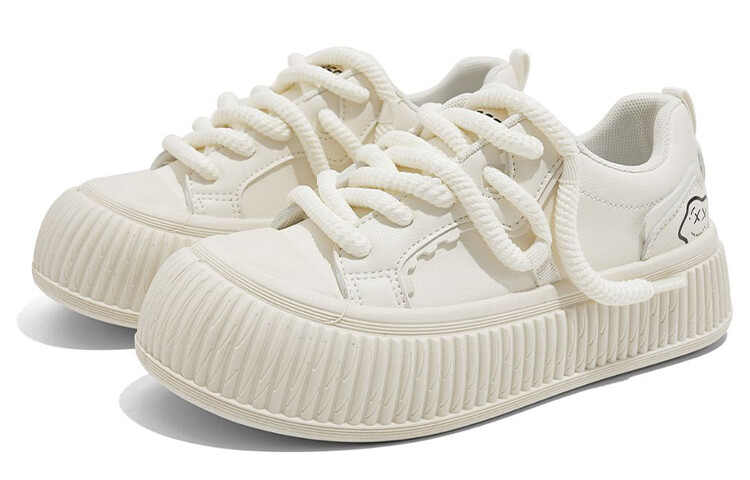 

Кроссовки RENBEN Skateboarding Shoes Women's Low-top Beige, бежевый