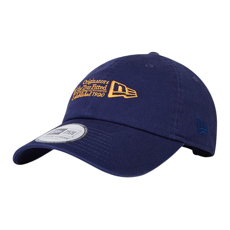

New Era Хлопковая бейсболка унисекс темно-синяя, Navy Blue