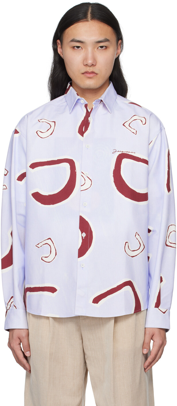 

Синяя рубашка Les Sculptures 'La chemise Simon' Jacquemus