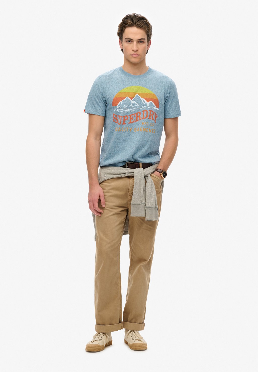 Футболка с принтом CLASSIC GREAT Superdry, синий — фото 2