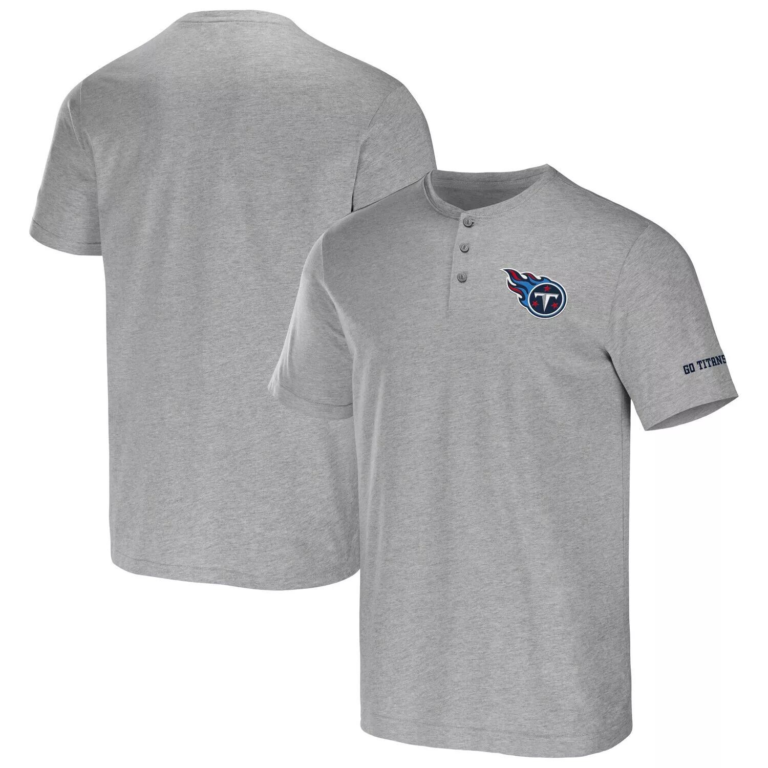 

Мужская футболка из коллекции NFL x Darius Rucker от Fanatics Heather Grey Tennessee Titans Henley