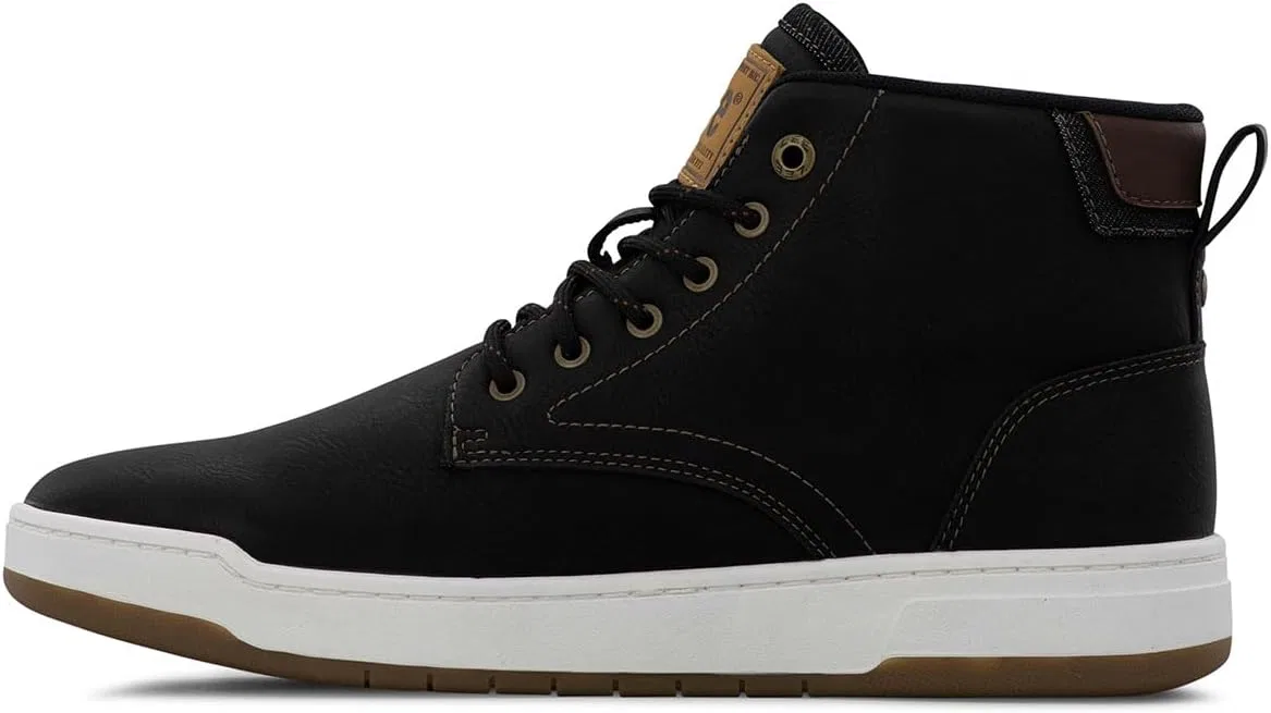 Мужские кроссовки Lee Spencer, Black Black Denim Cognac — фото 4