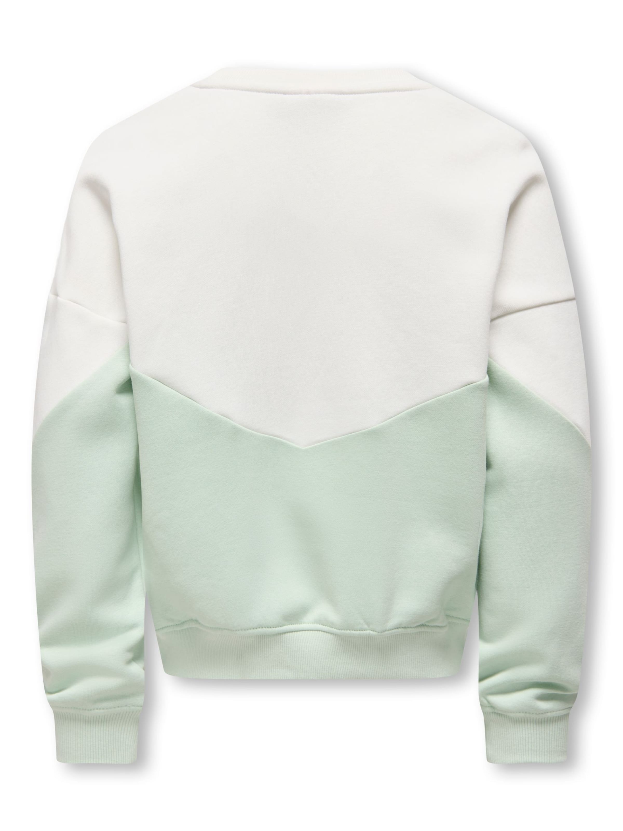 ONLY GIRLS Свитшот 'KOGRuna-Mena' в цвете Off White — фото 2