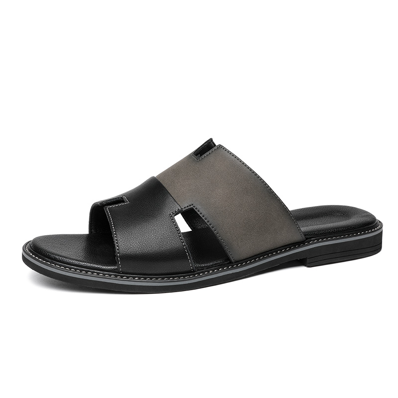 

FAPAI Тапочки-слайды мужские, износостойкие, черно-серые