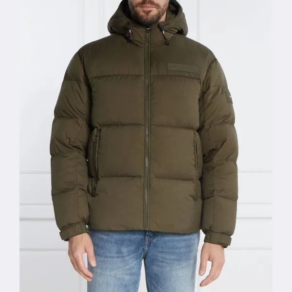 

Пуховик стандартного кроя с капюшоном New York Tommy Hilfiger, хаки