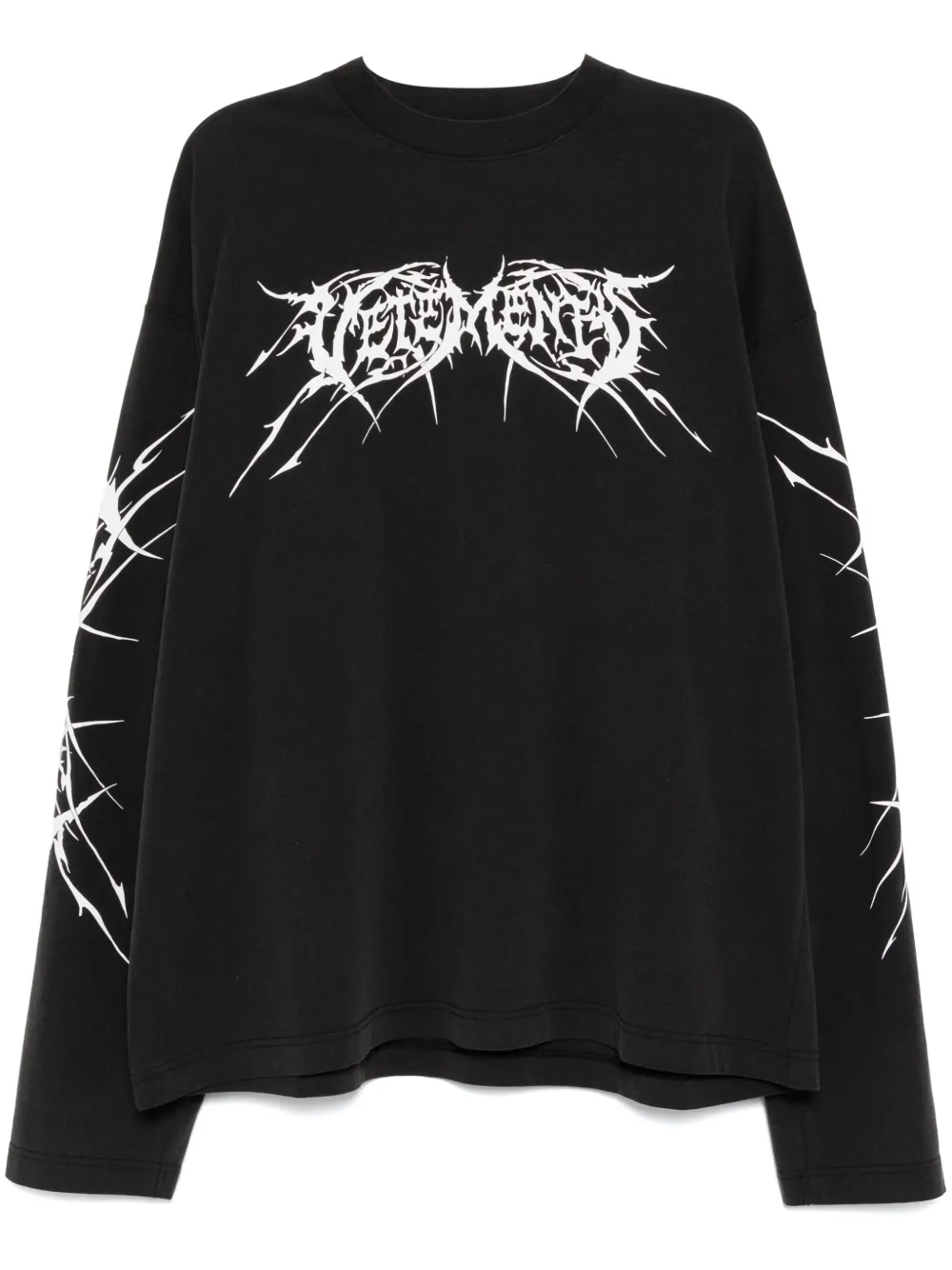 

Футболка с графичным принтом VETEMENTS, черный
