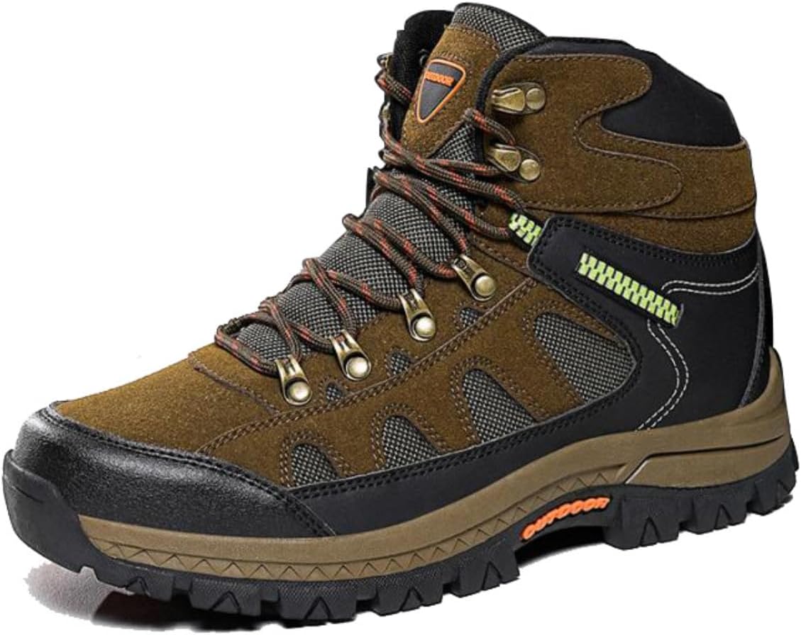 

Мужские беговые кроссовки для улицы, большой размер, спортивные теннисные кроссовки, легкие, дышащие, высокие, для ходьбы и хайкинга Lexamen, коричневый