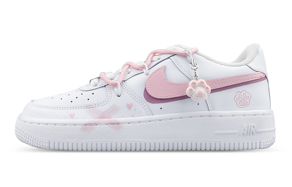 

Детские кроссовки для скейтбординга Air Force 1 LE Low Top для подростков Nike, белый