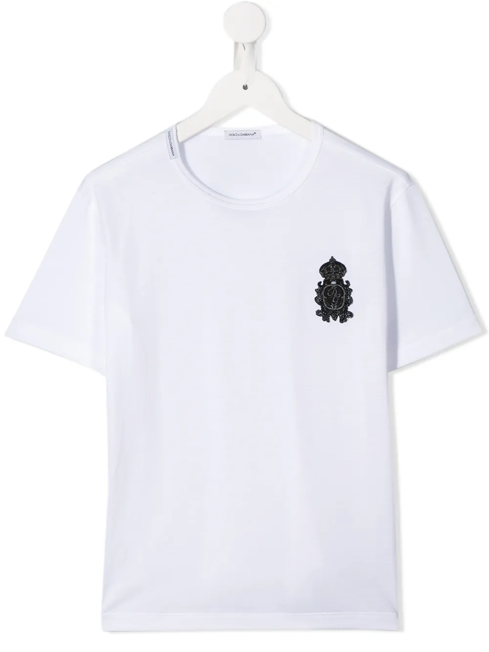 

Футболка с нашивкой DG Dolce & Gabbana Kids, белый
