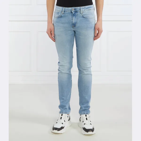 

Джинсы узкого кроя с лючками из 5 деталей Pepe Jeans London, синий