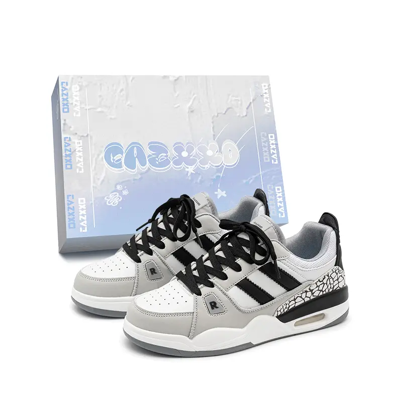 

CAZXXO Низкие повседневные кроссовки унисекс серо-черные, цвет Gray Black