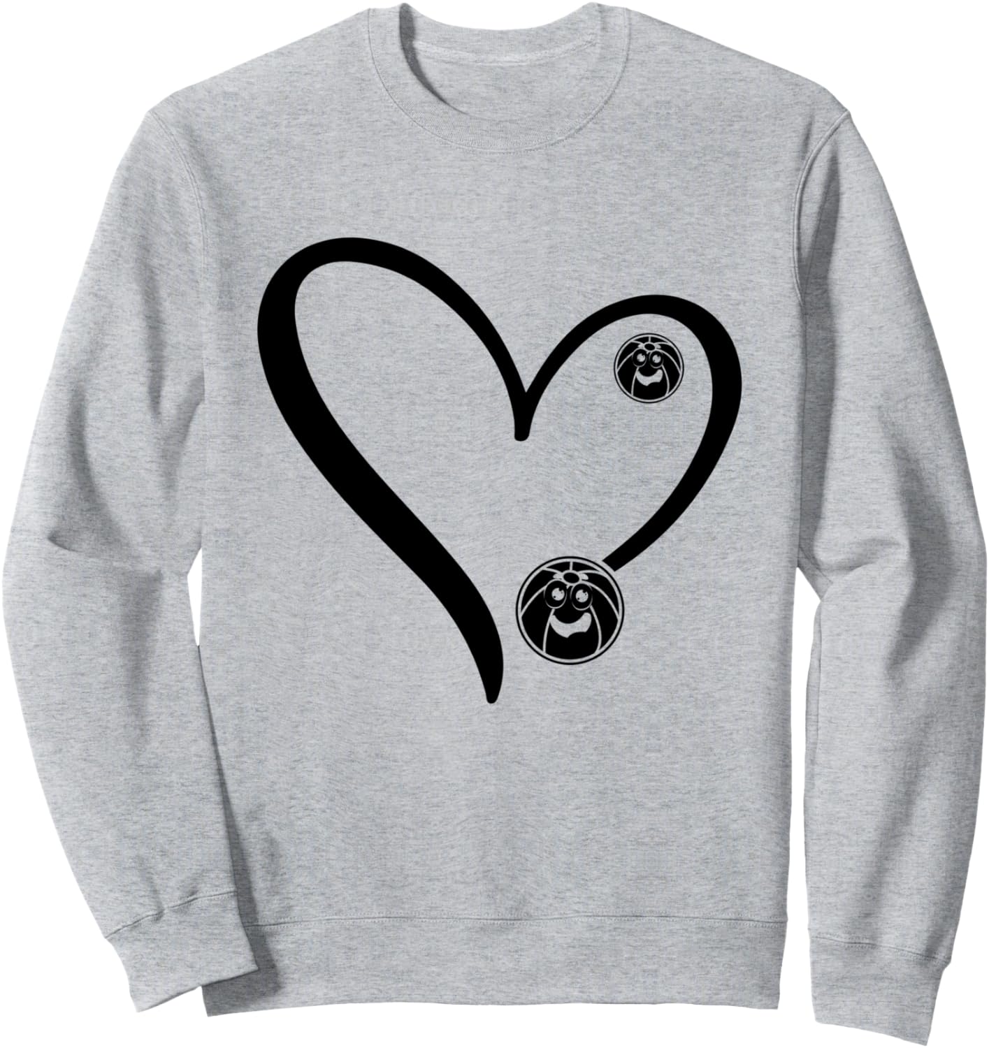 

Gagaball Heart - забавная толстовка Gagaball Gagaball Designs, серый