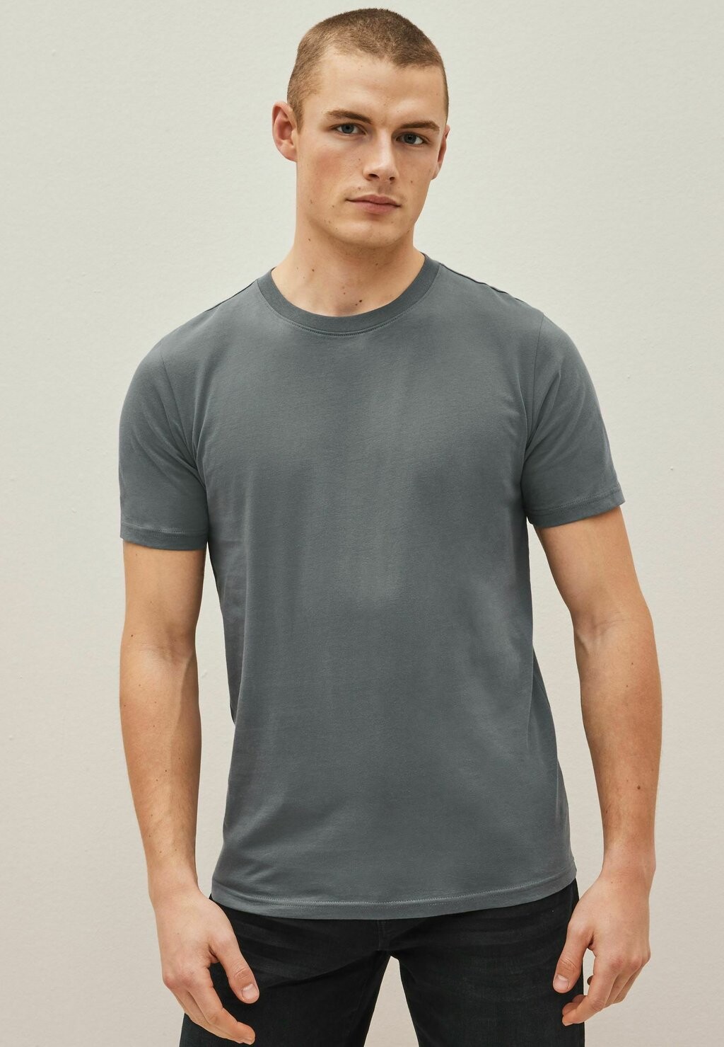 Футболка базовая 6 PACK Next, цвет black slate grey marl white navy blue — фото 2