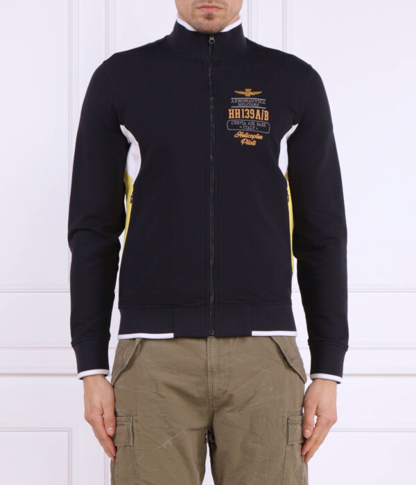 

Толстовка мужская Aeronautica Militare на молнии с контрастными вставками, синий