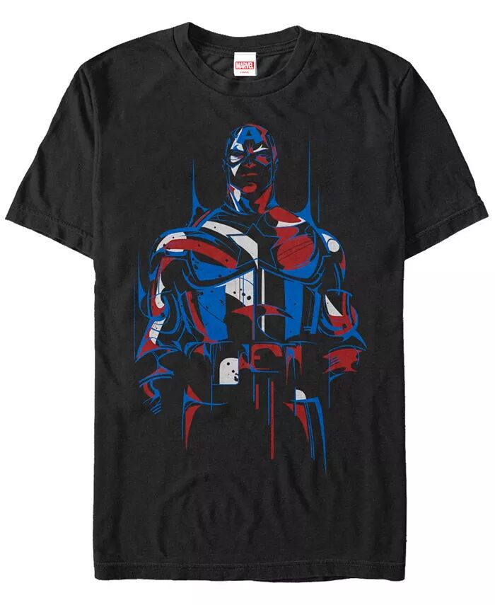 

Мужская футболка с коротким рукавом из коллекции комиксов Marvel Captain America Redemption Fifth Sun, черный