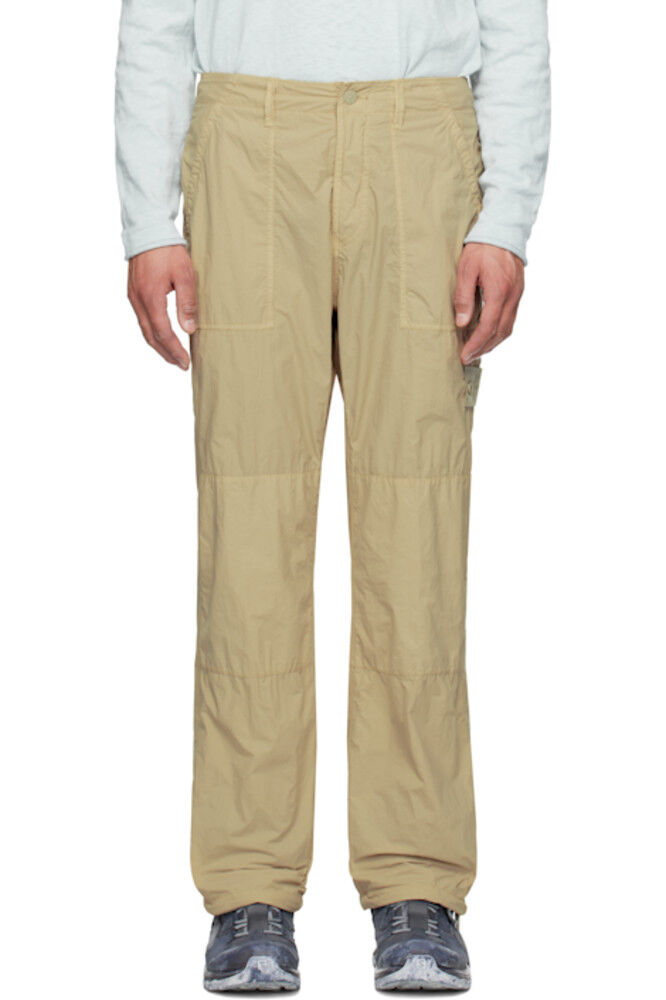 

Брюки-призраки Smerigliato из бежевого нейлона Stone Island