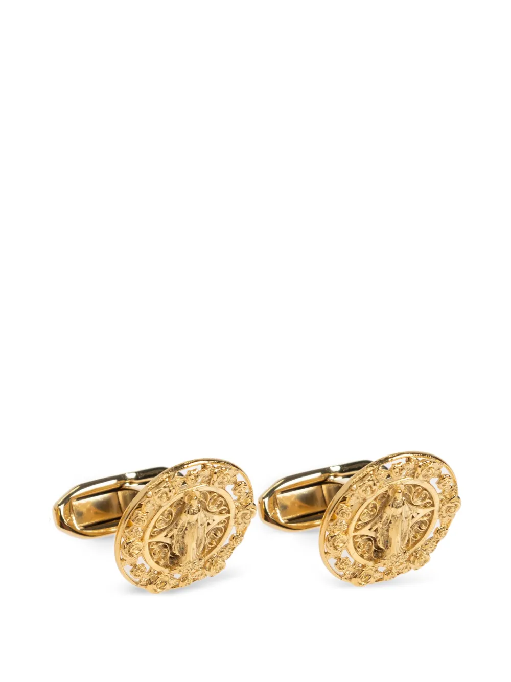 

Украшенные круглые запонки Dolce & Gabbana, золотистый