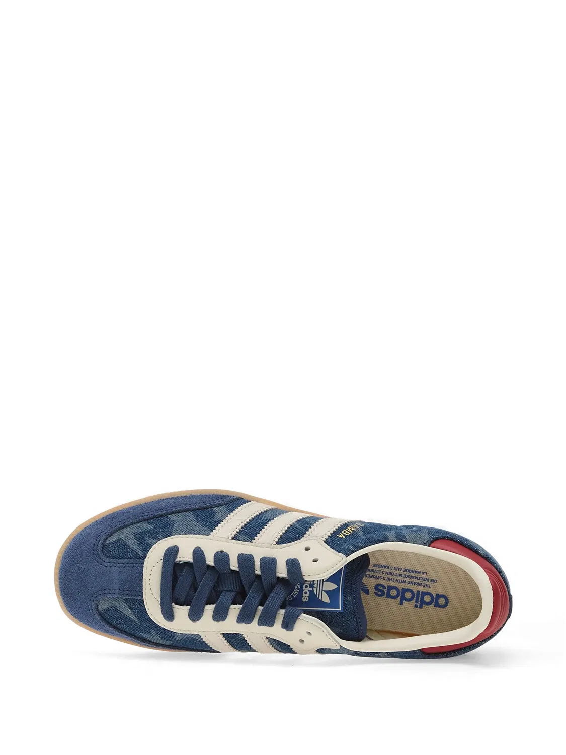 Кроссовки Samba с принтом adidas, синий — фото 4
