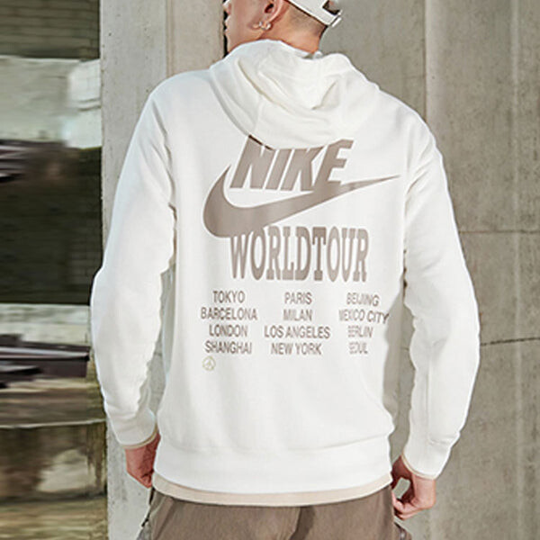 Толстовка Nike Sportswear NSW Casual Sports Pullover Autumn Sail White, мультиколор — фото 4