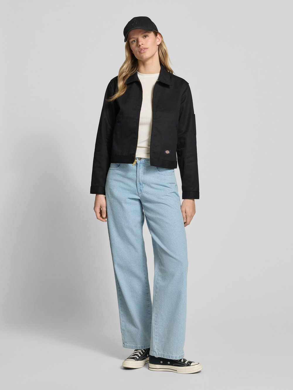 

Укороченная куртка с нашивкой-лейблом, модель «EISENHOWER» Dickies, черный