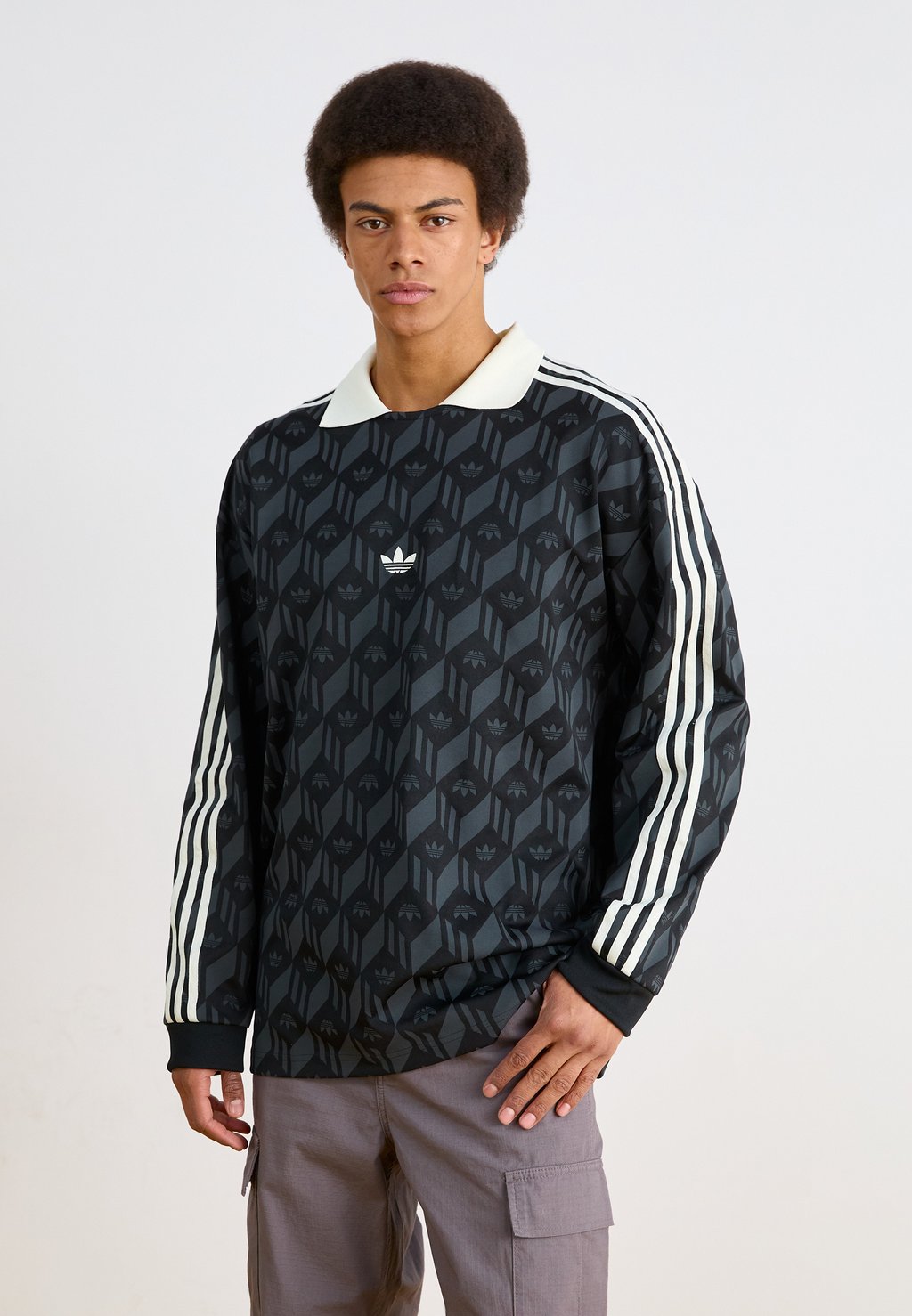 

Топ с длинными рукавами RUGBY adidas Originals, черный