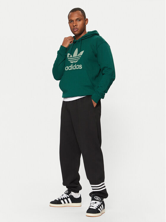 Толстовка обычного кроя Adidas, зеленый — фото 2