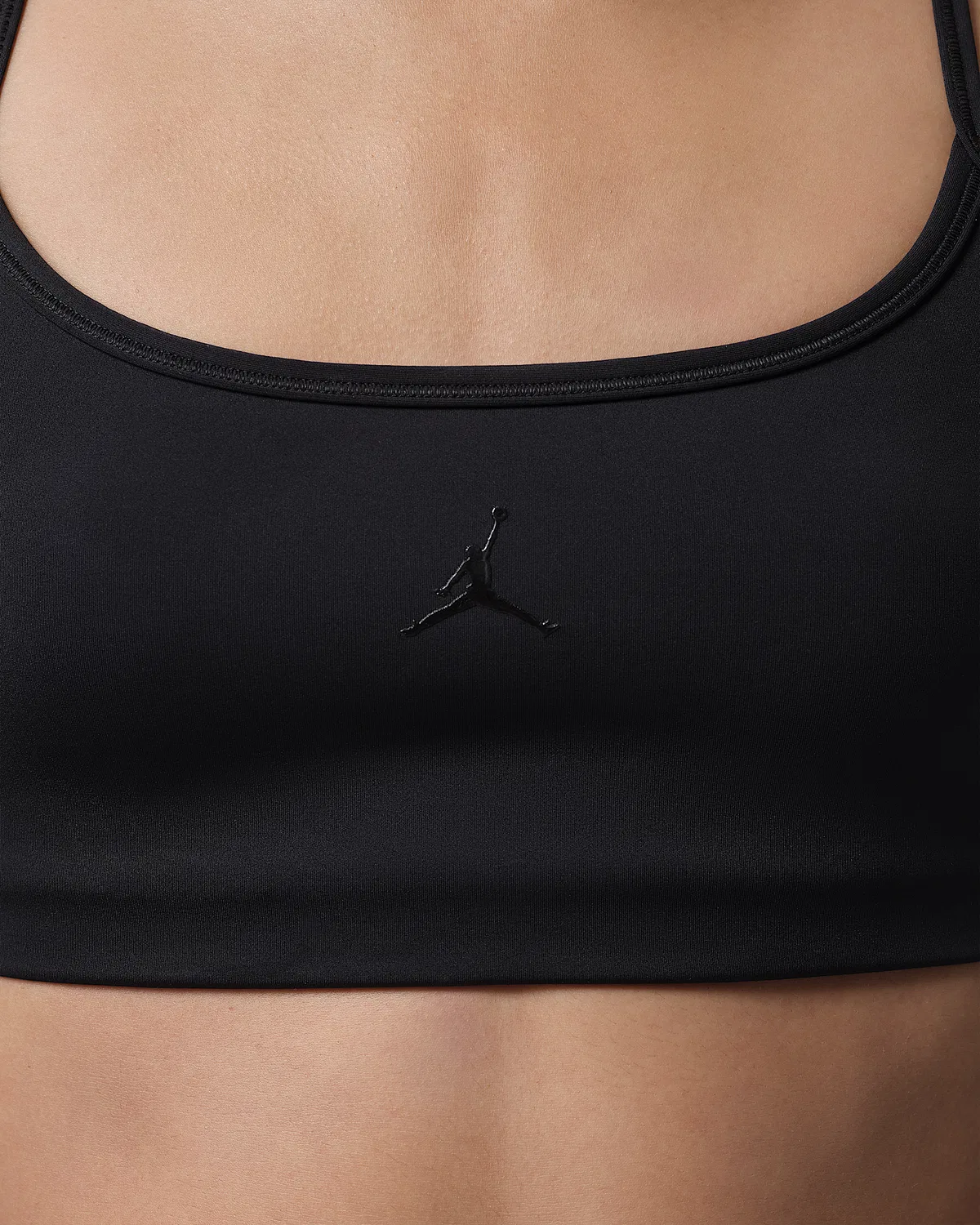Женский спортивный бюстгальтер с легкой поддержкой Jordan Sport Flightweight, Black/Anthracite/Clear — фото 4