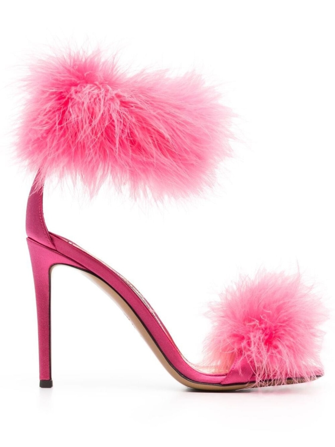 Alexandre Vauthier босоножки с перьями, розовый