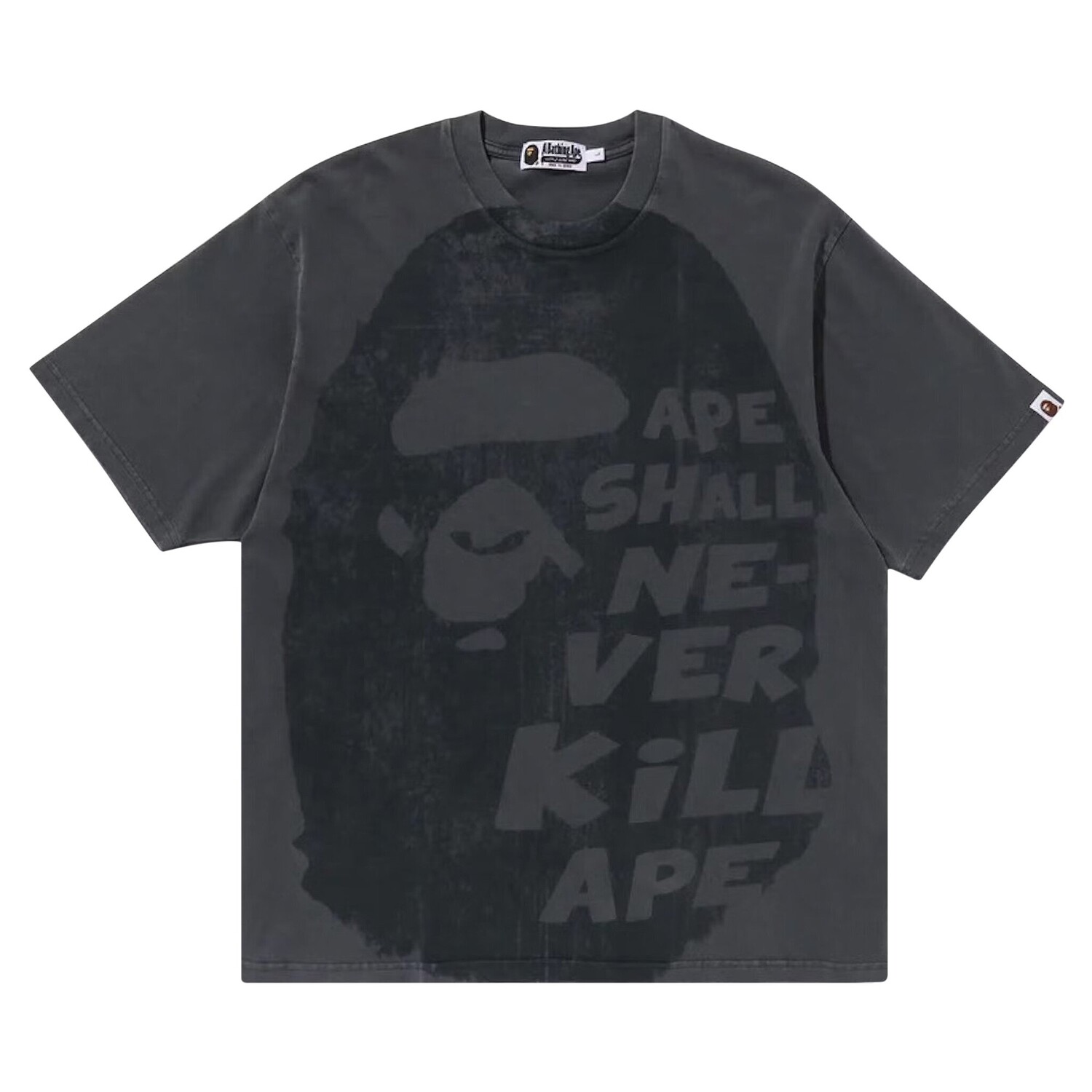 

Футболка BAPE Big Ape Head, черная, Черный, Футболка BAPE Big Ape Head, черная
