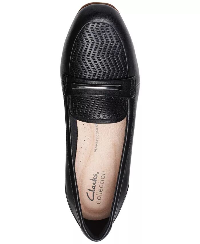 Женские лоферы без шнуровки Juliet Aster на плоской подошве Clarks, черный — фото 4