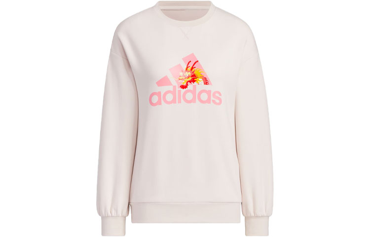 Свитшот Adidas для женщин "Год Дракона" светло-фиолетовый розовый — фото 2