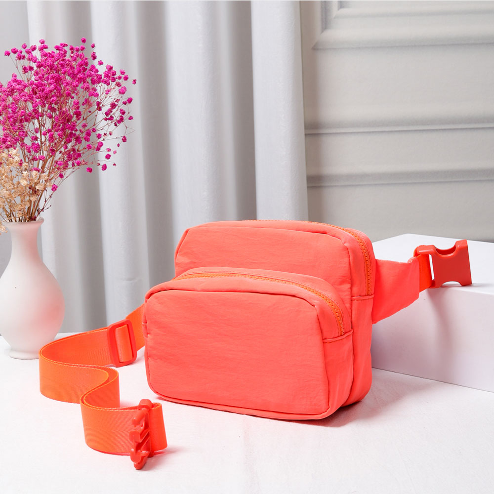 

Сплошная нейлоновая сумка-слинг Поясная сумка Бандана FASHNZFAB, оранжевый