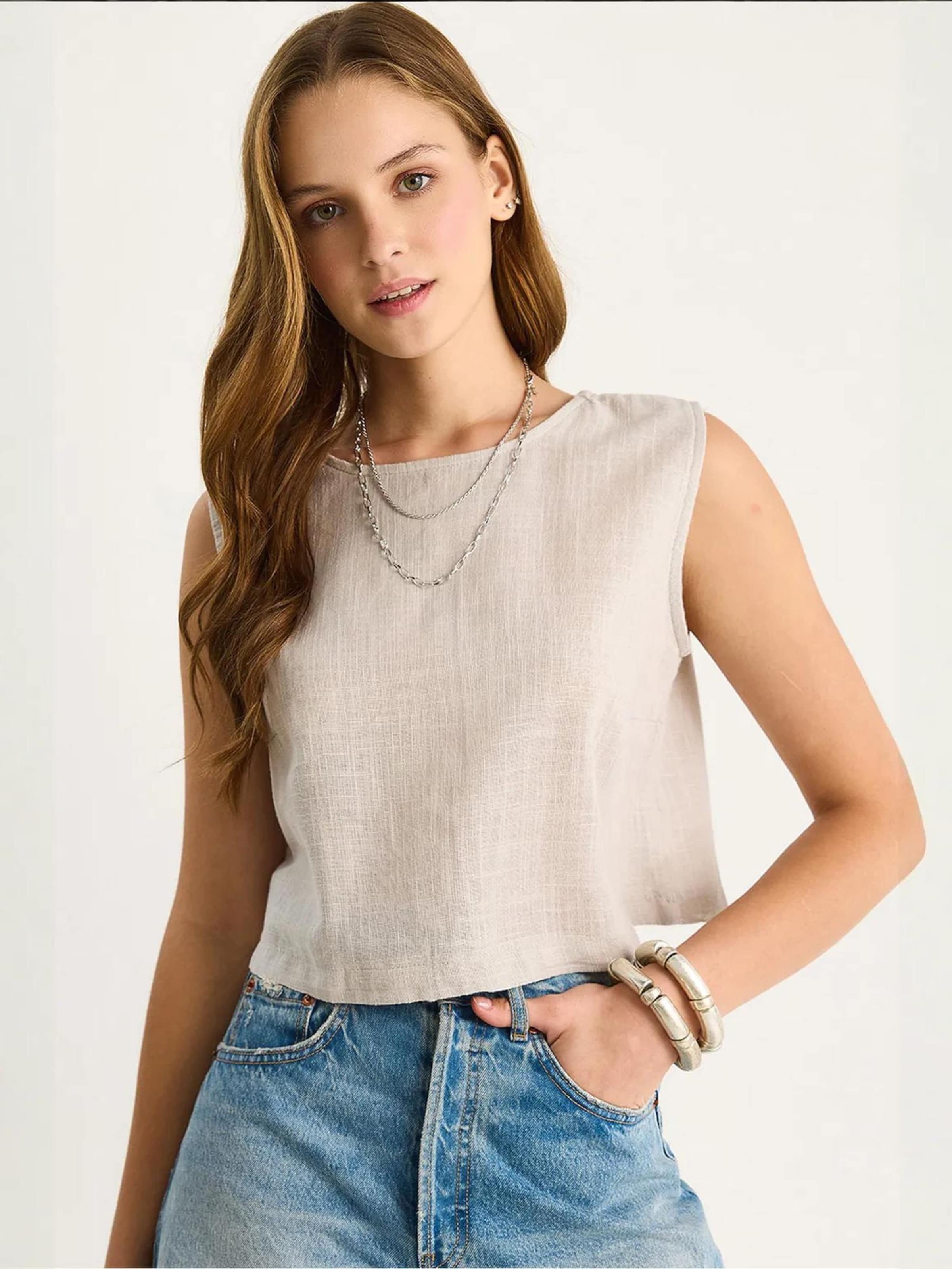 

Bianco Lucci Топ в цвете гридж