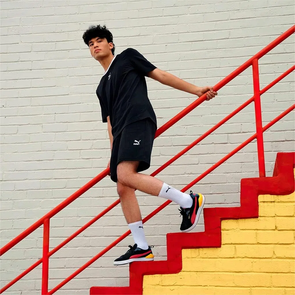 Кроссовки для легкой атлетики PUMA Suede Bloc унисекс, Black Puma Black Paradise Pink — фото 4