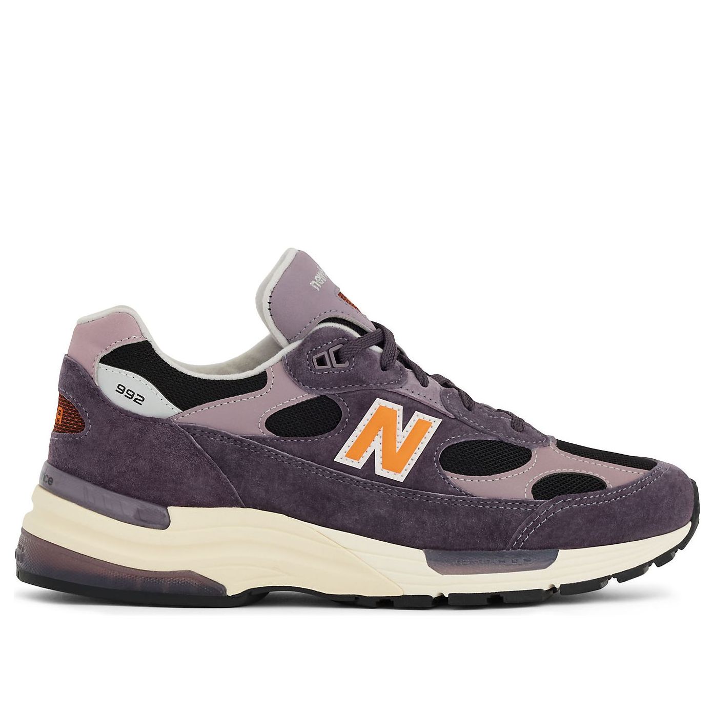 Кроссовки New Balance 992 Made in USA 'Dark Ice Wine Black' — фото 2