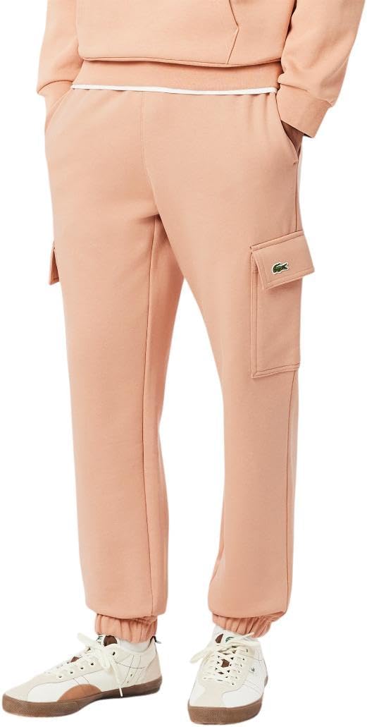 Спортивные брюки Lacoste Regular Fit, карго из флиса, Latte — фото 2