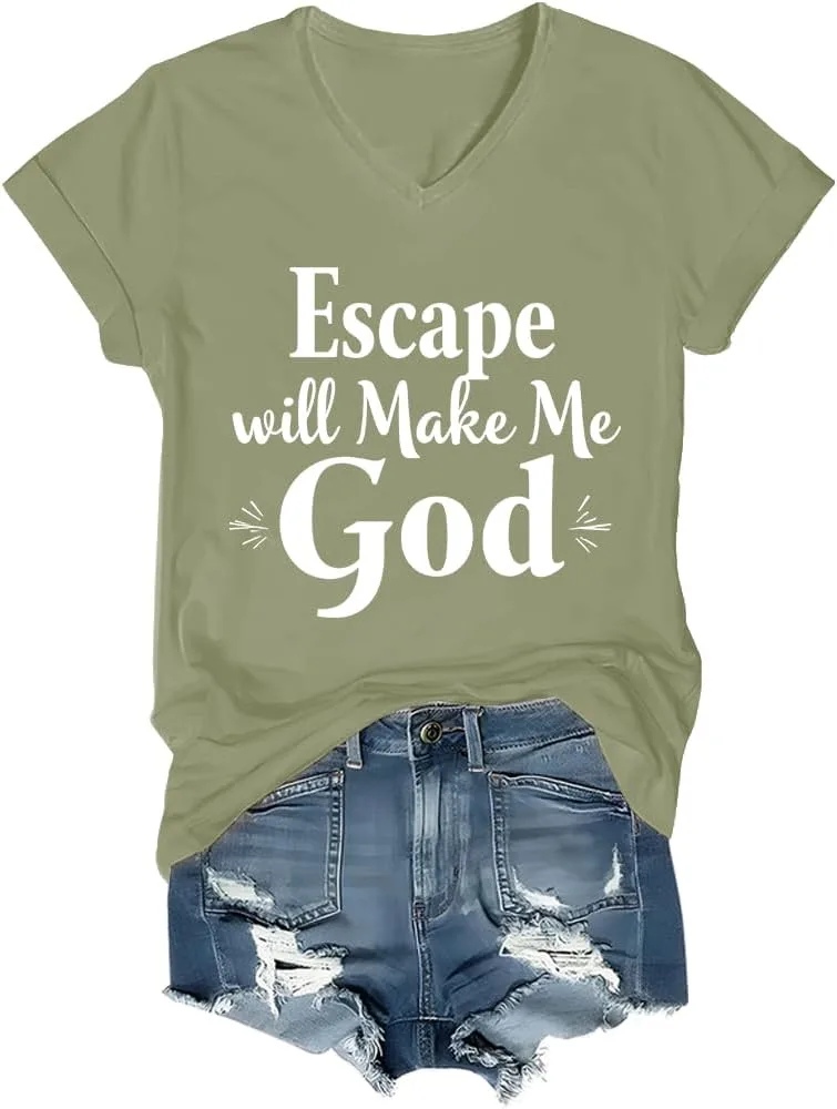 

Футболка Escape Will Make Me God V-Neck