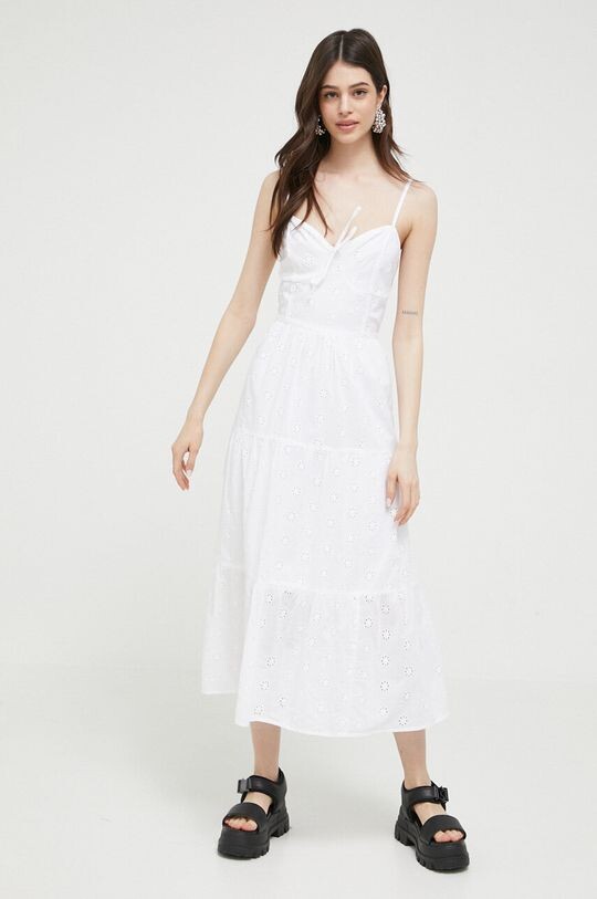 

Хлопковое платье Hollister Co., белый