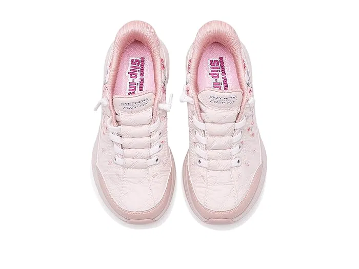 Кроссовки с цветочным дизайном Hands Free Slip-Ins Contour Foam Gentle Bloom SKECHERS KIDS, Rose — фото 3