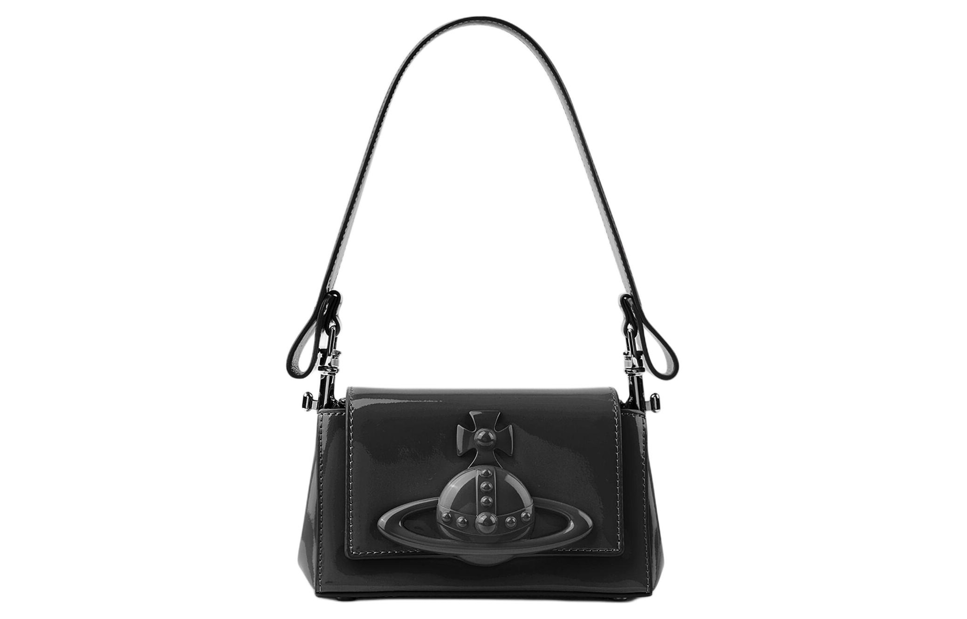 

Vivienne Westwood Хаки кожаная портативная сумка через плечо