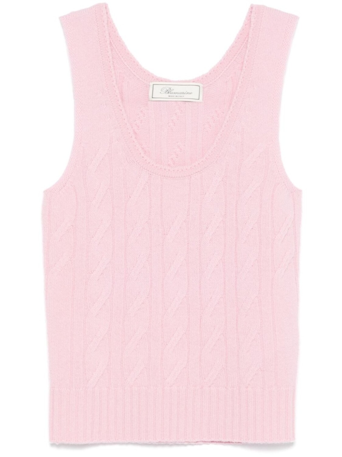 

Blumarine топ фактурной вязки, розовый