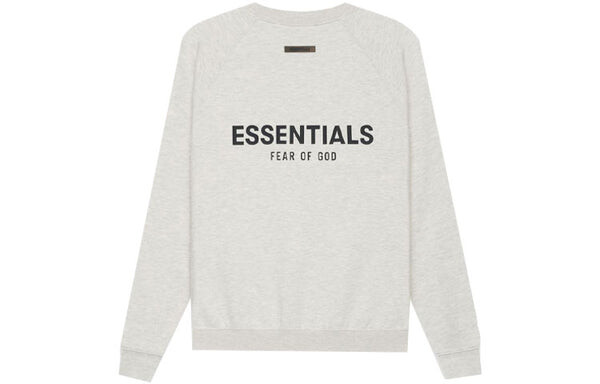 Толстовка Fear of God Essentials SS21 Pullover Crewneck Light Heather Oatmeal, цвет oatmeal — фото 2