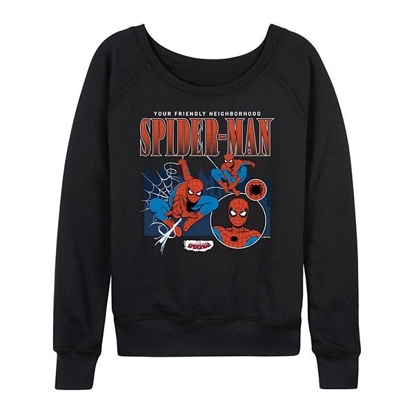 

Женская футболка с длинным рукавом Your Friendly Neighborhood Spider-Man из френч терри Marvel