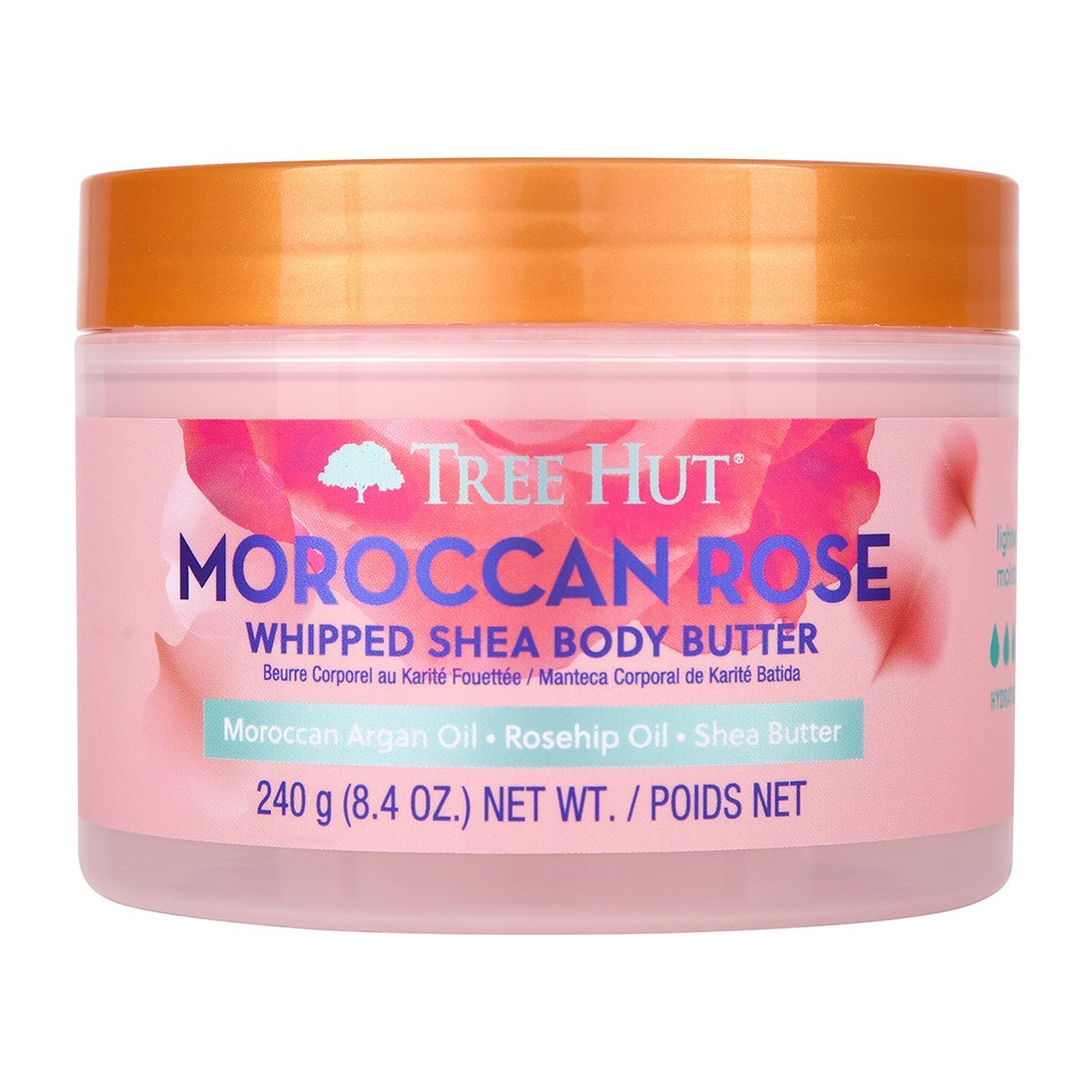 

Масло для тела whipped body butter moroccan rose Tree Hut, вес 240 гр.