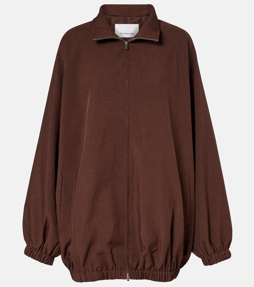 

Бакстер оверсайз блузон The Frankie Shop, Dark Brown